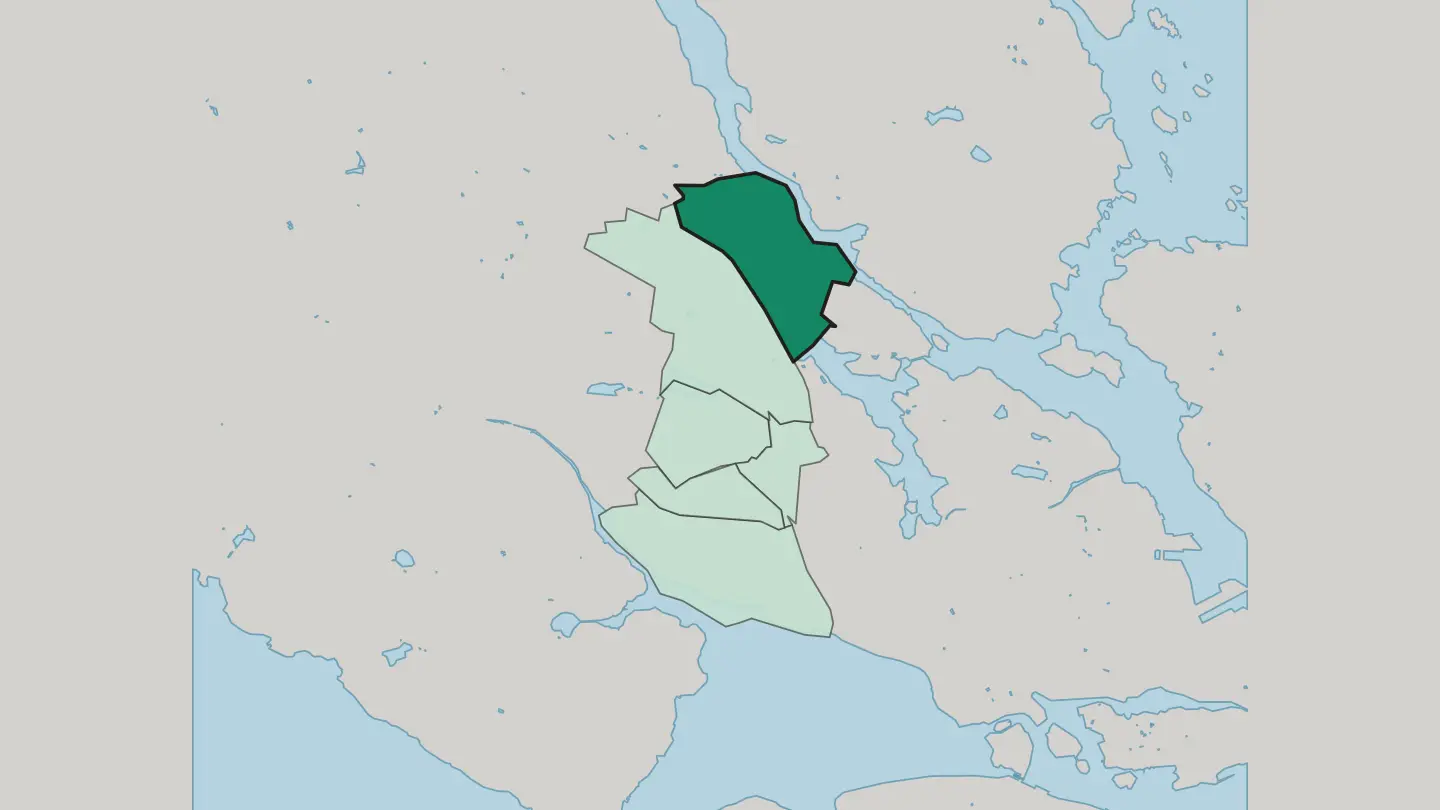 Map of Ulriksdal in Solna