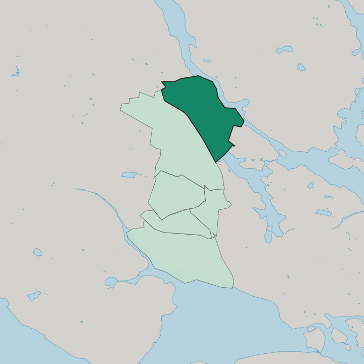 Map showing Ulriksdal — In Solna