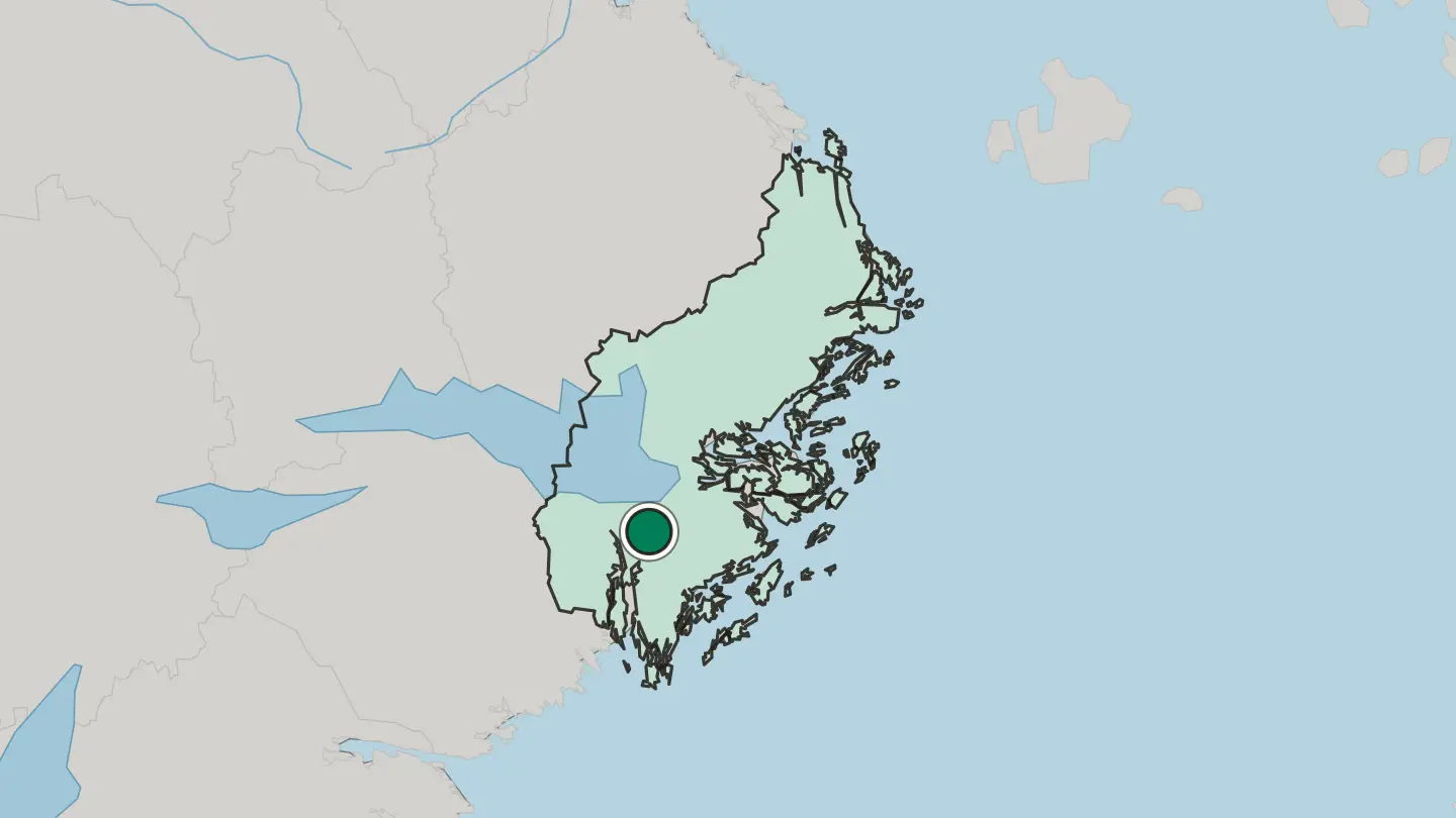 Map of Tumba in Sweden