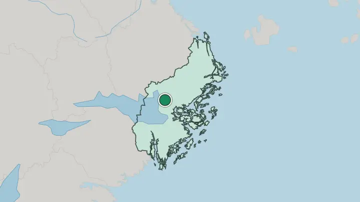 Map of Upplands Väsby in Sweden