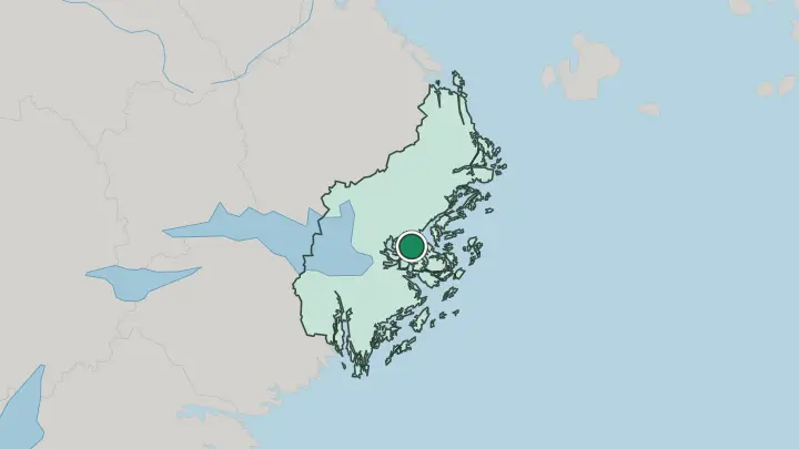 Map of Vaxholm in Sweden
