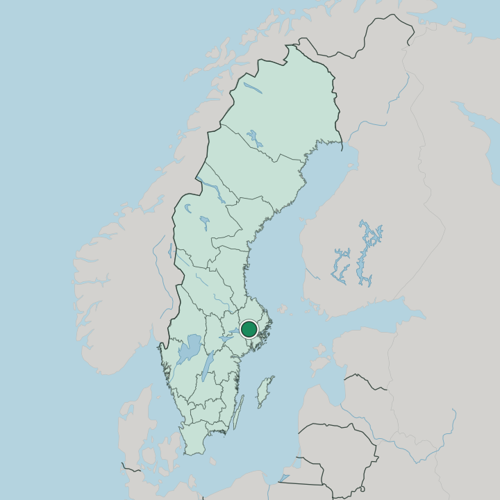 Map showing Bålsta — In Sweden