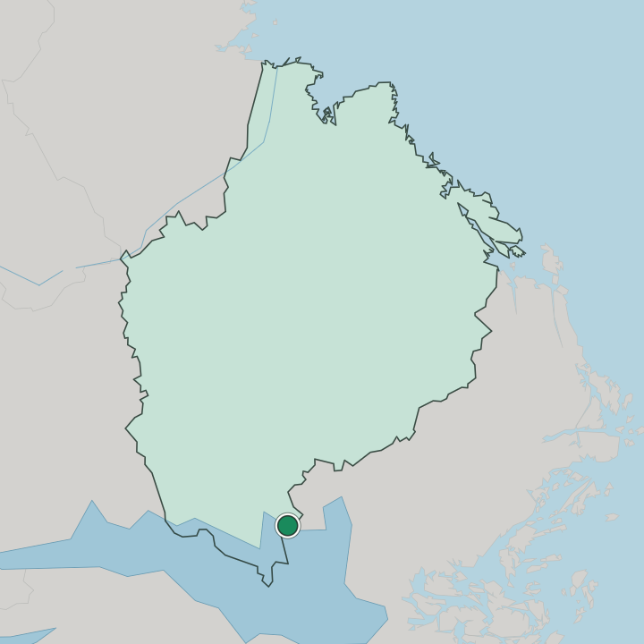 Map showing Bålsta — In Uppsala County