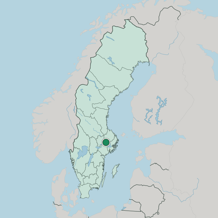 Map showing Enköping — In Sweden