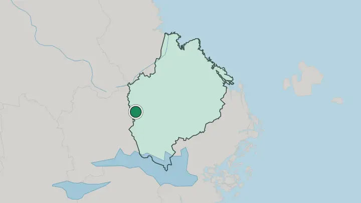 Map of Heby in Sweden
