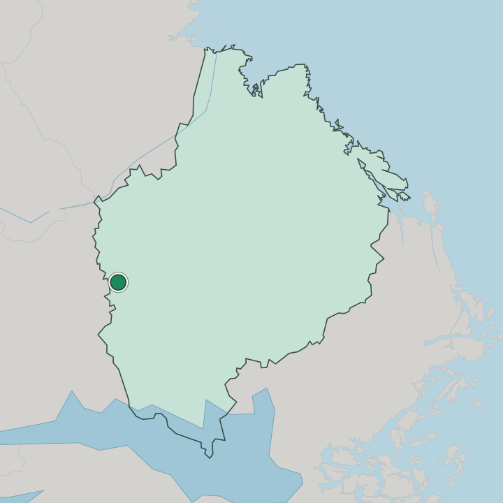 Map showing Heby — In Uppsala County