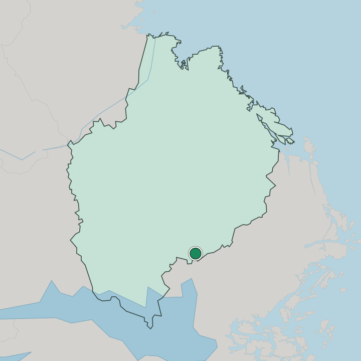 Map showing Knivsta — In Uppsala County
