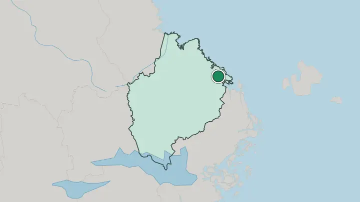 Map of Östhammar in Sweden