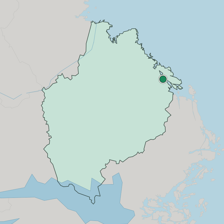 Map showing Östhammar — In Uppsala County