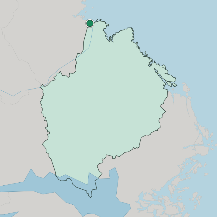 Map showing Skutskär — In Uppsala County