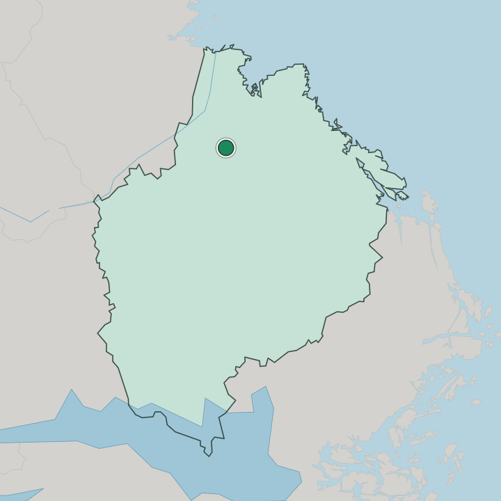 Map showing Tierp — In Uppsala County