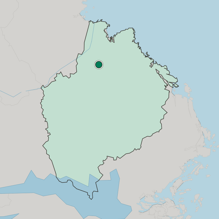 Map showing Tierp — In Uppsala County