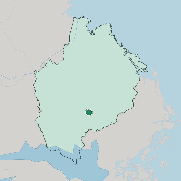 Map showing Flogsta — In Uppsala County