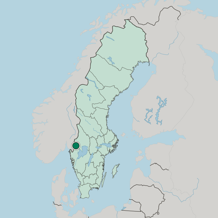 Map showing Årjäng — In Sweden