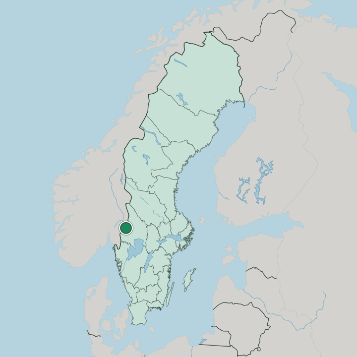 Map showing Charlottenberg — In Sweden