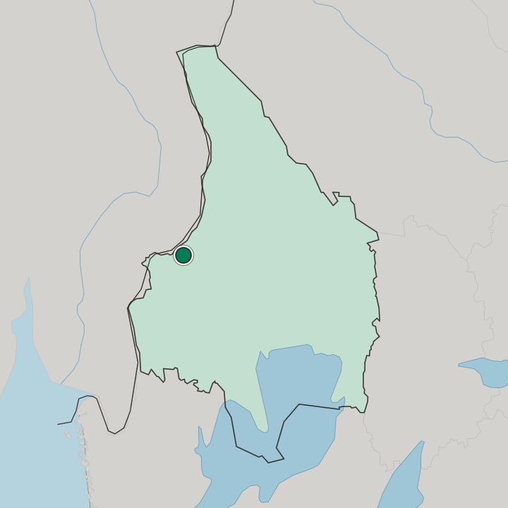 Map showing Charlottenberg — In Värmland County