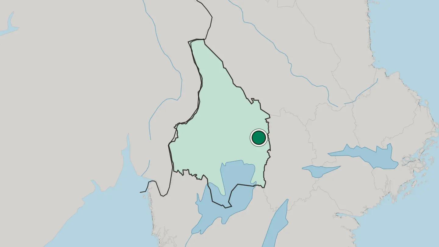 Map of Filipstad in Sweden