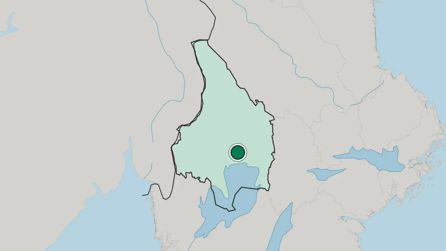 Map of Forshaga in Sweden