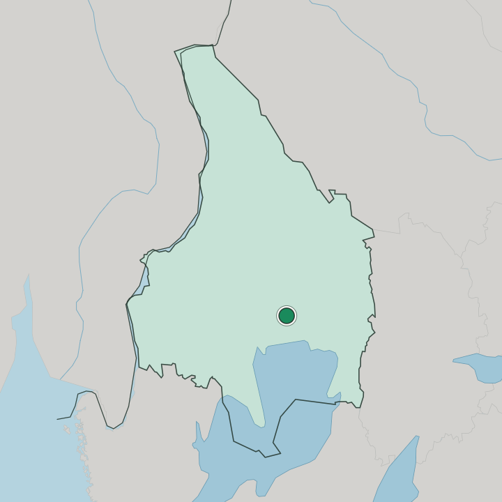 Map showing Forshaga — In Värmland County