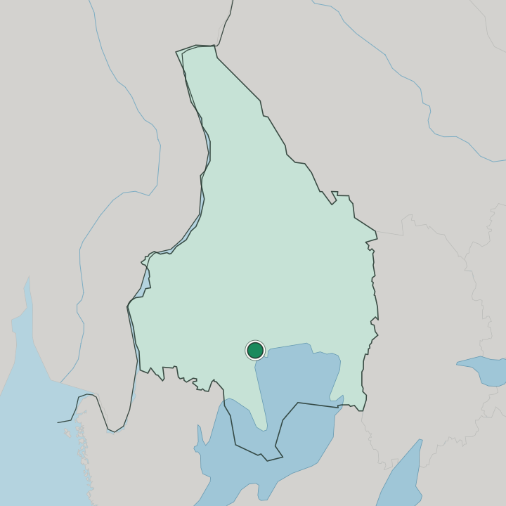 Map showing Grums — In Värmland County