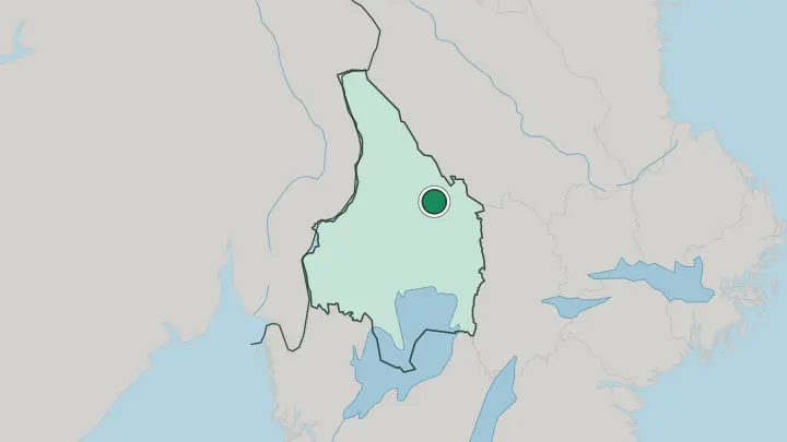 Map of Hagfors in Sweden