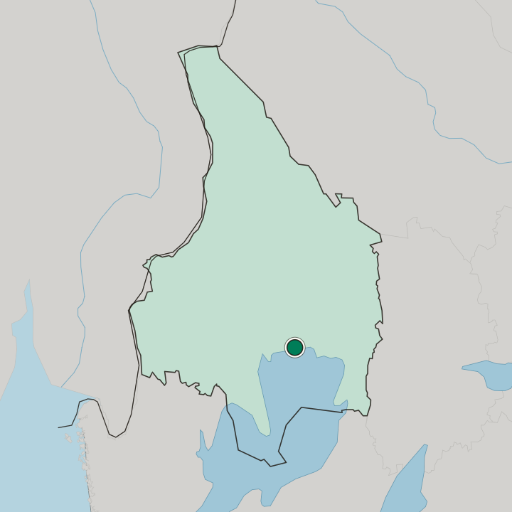 Map showing Karlstad — In Värmland County