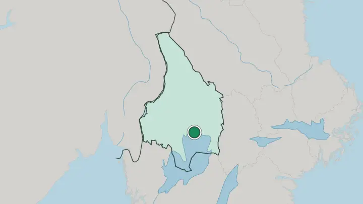 Map of Karlstad in Sweden