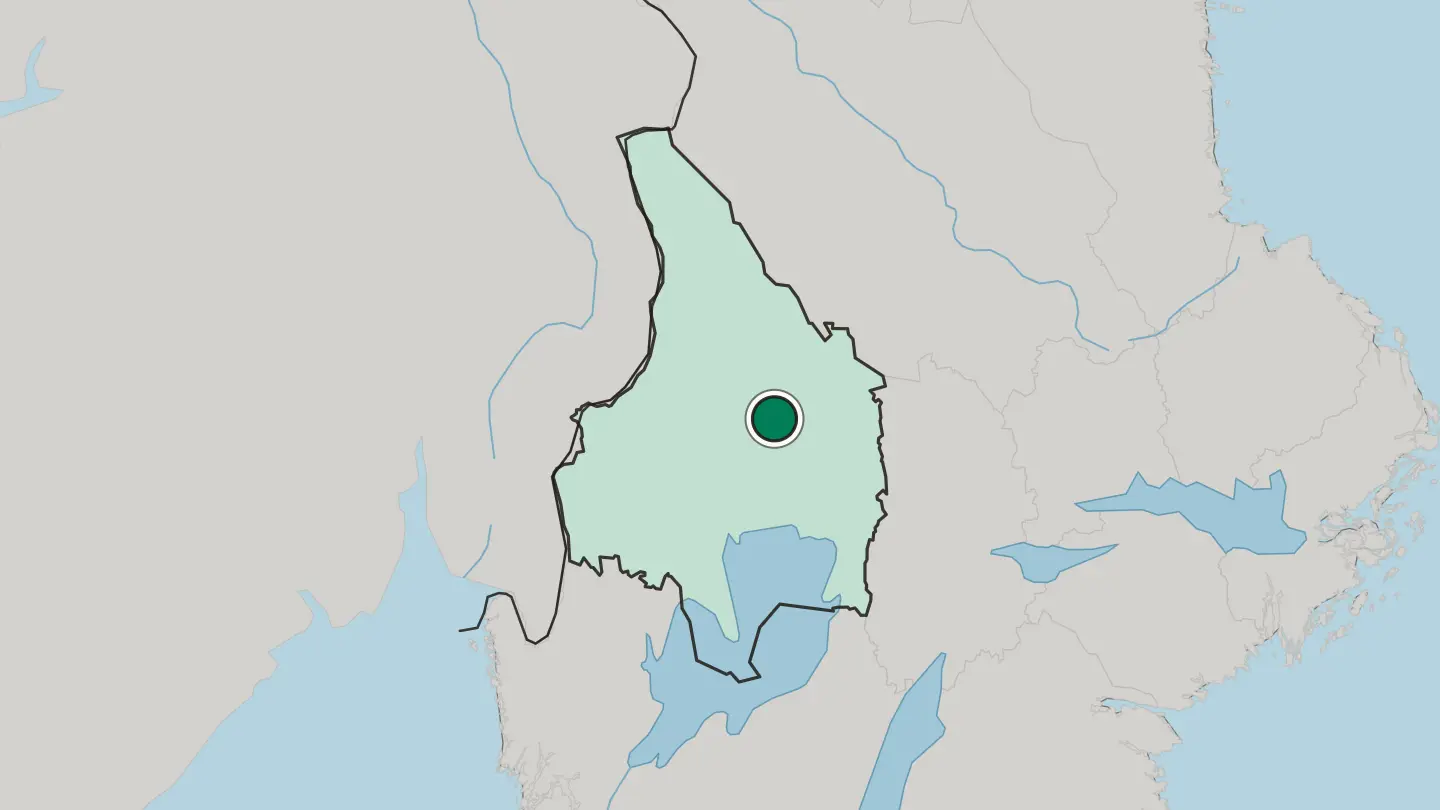 Map of Munkfors in Sweden
