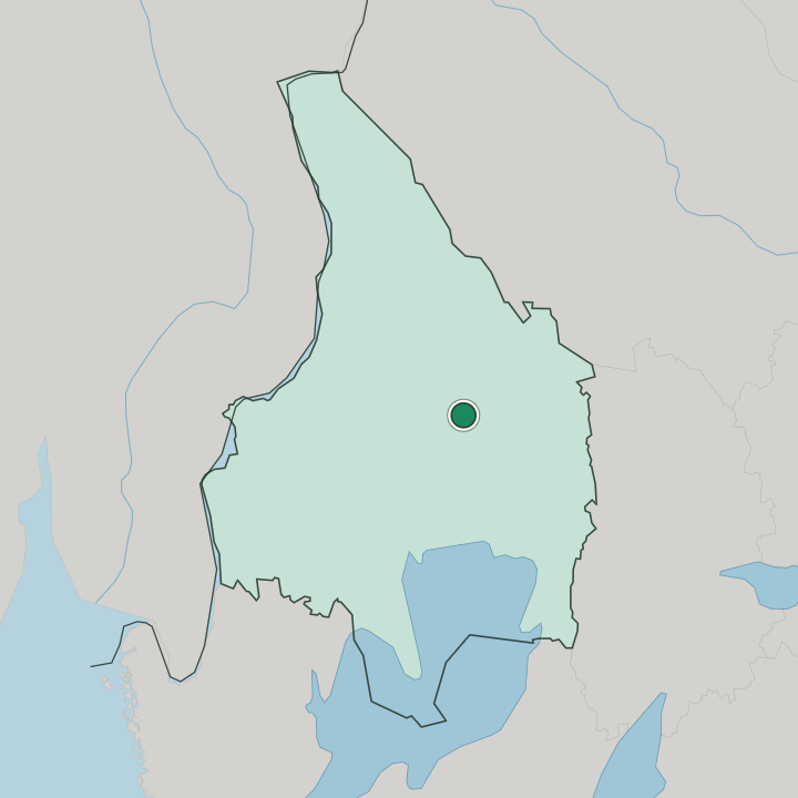 Map showing Munkfors — In Värmland County