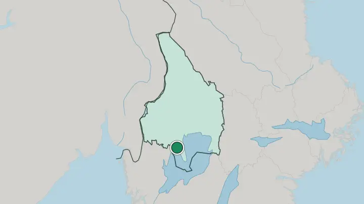 Map of Säffle in Sweden