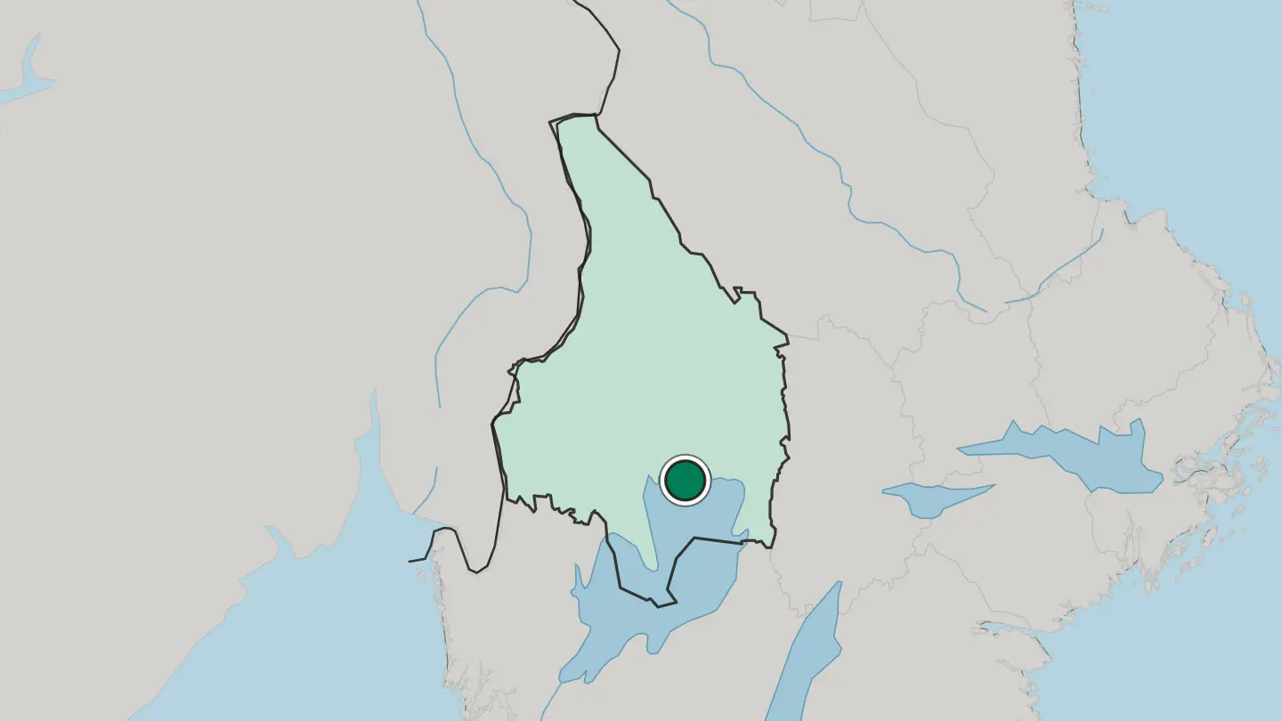 Map of Skoghall in Sweden