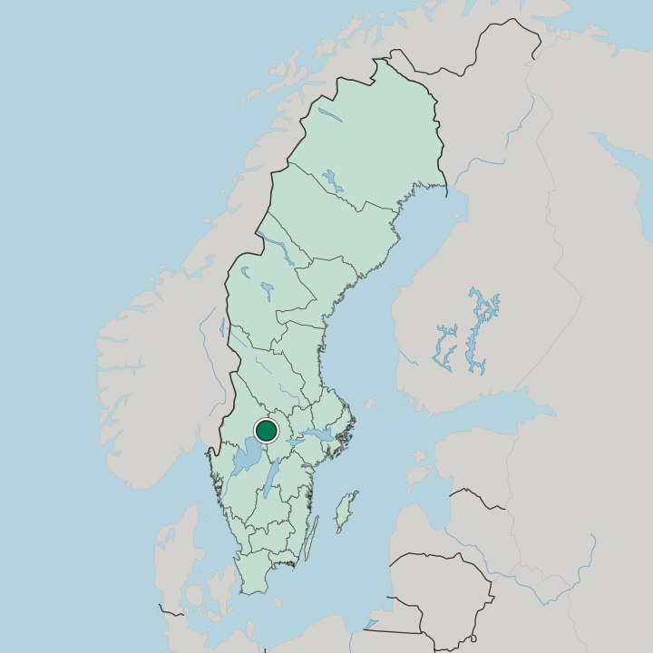 Map showing Storfors — In Sweden