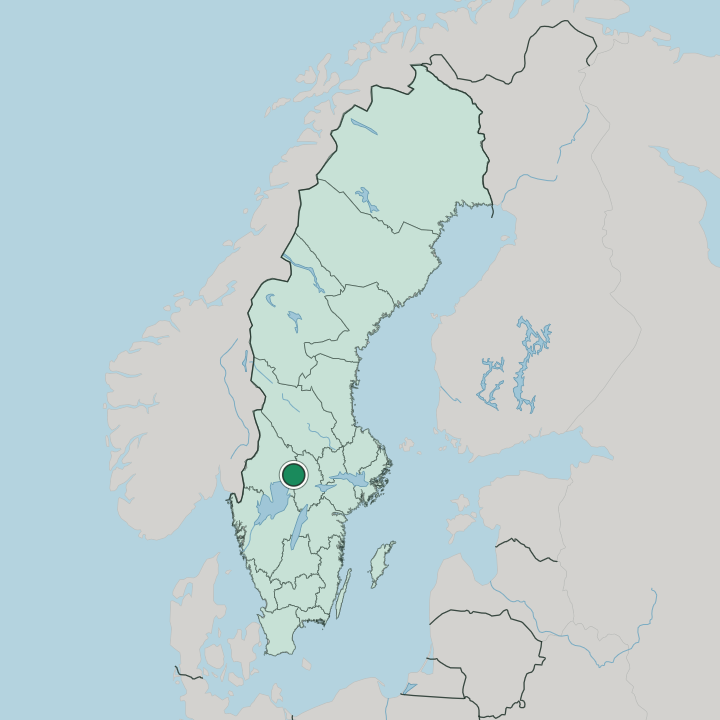 Map showing Storfors — In Sweden