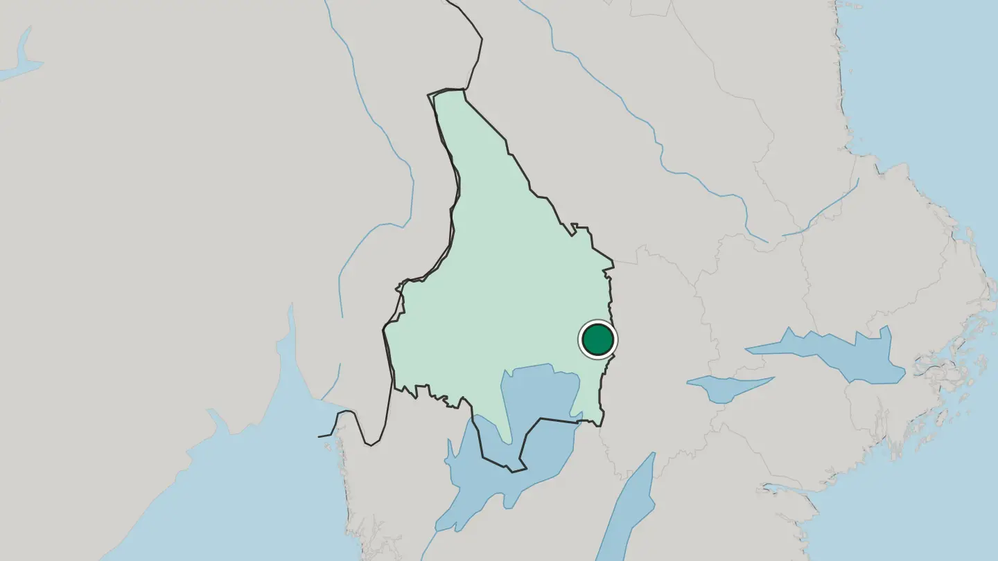 Map of Storfors in Sweden