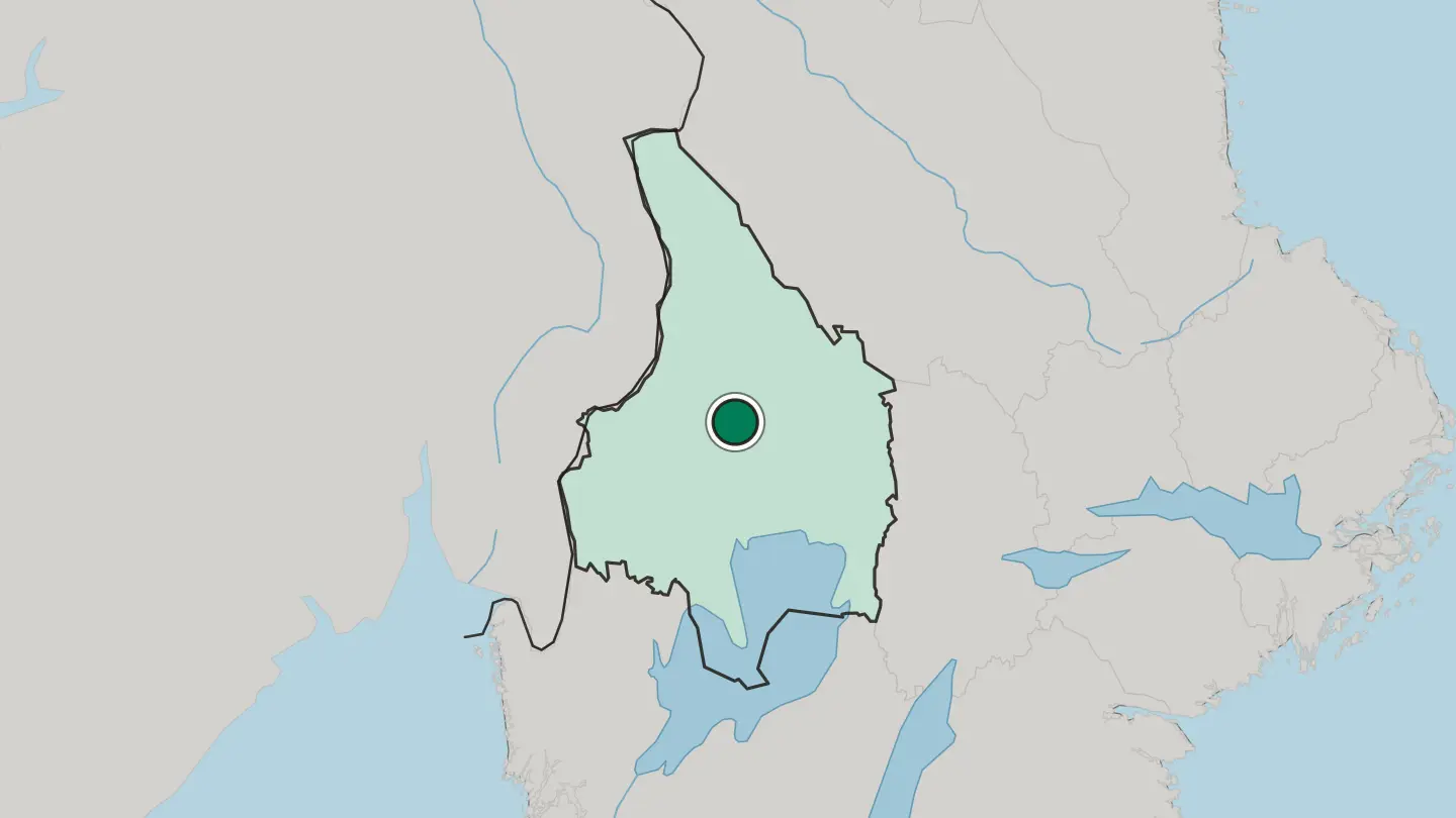 Map of Sunne in Sweden