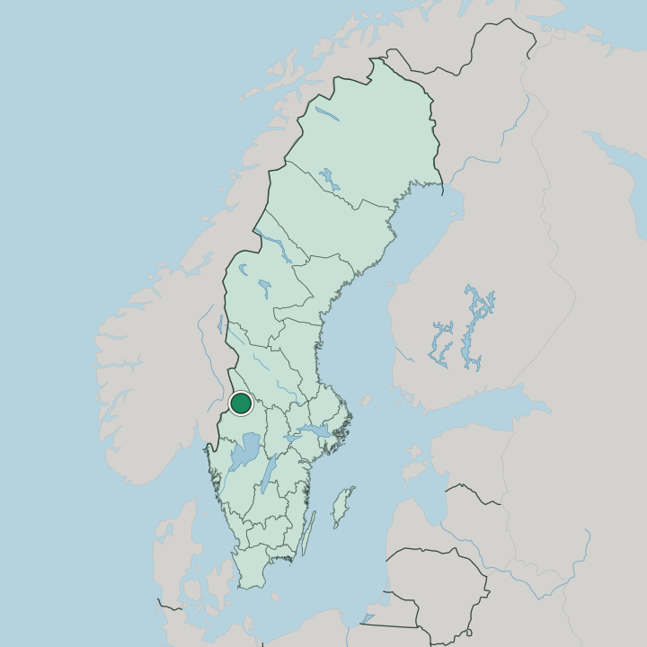 Map showing Torsby — In Sweden