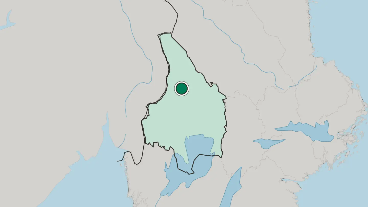 Map of Torsby in Sweden