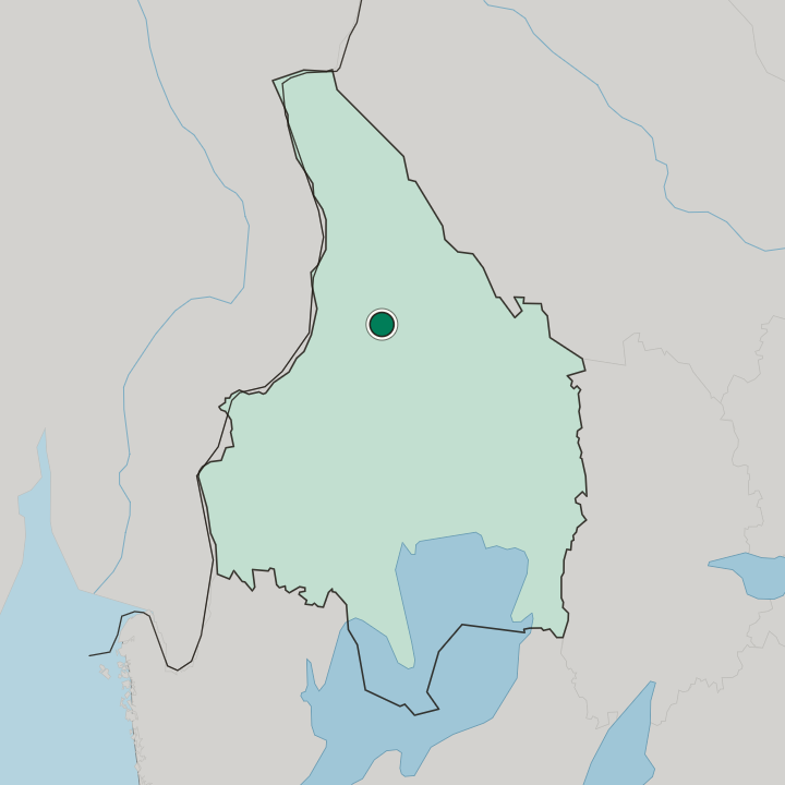 Map showing Torsby — In Värmland County
