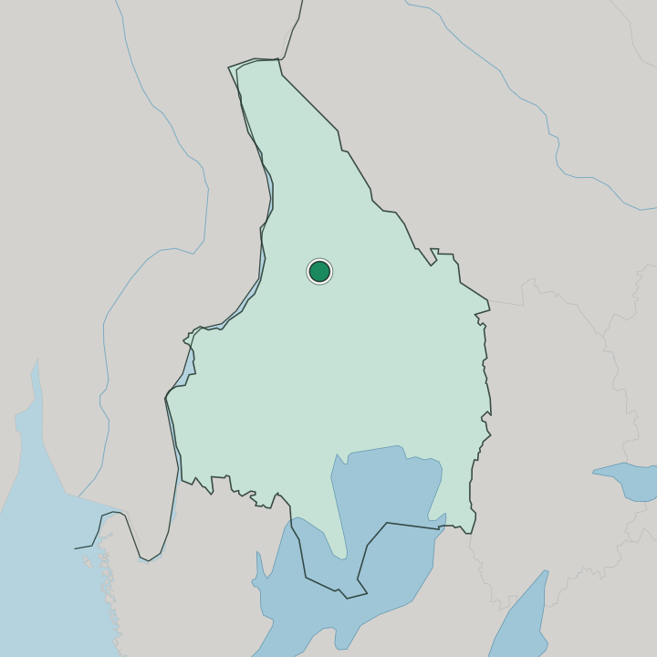 Map showing Torsby — In Värmland County