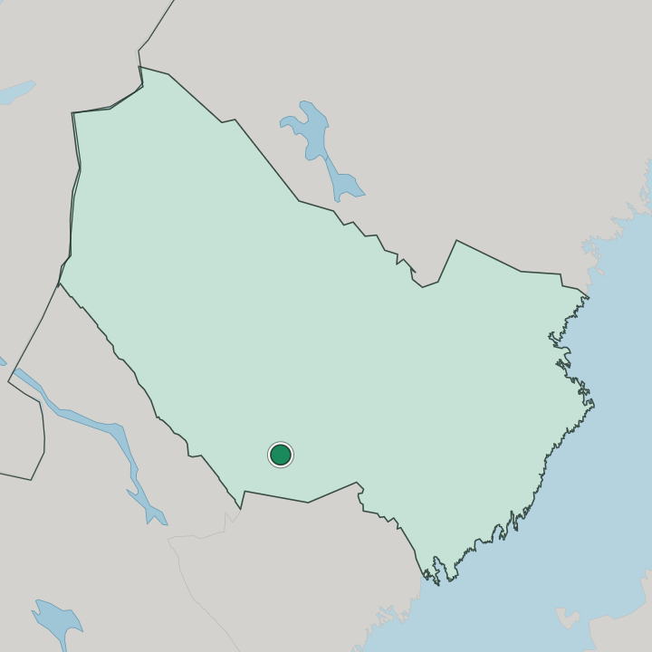 Map showing Åsele — In Västerbotten County