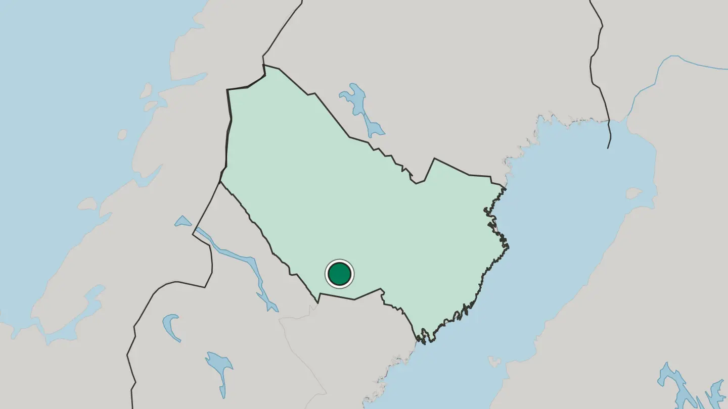 Map of Åsele in Sweden