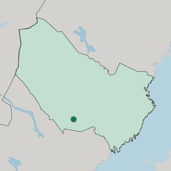 Map showing Åsele — In Västerbotten County