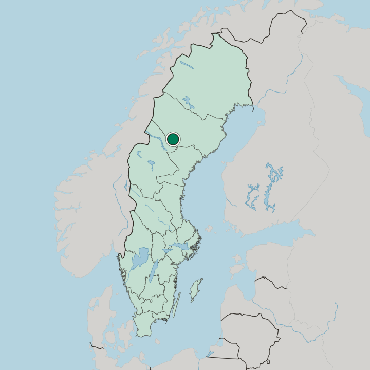 Map showing Dorotea — In Sweden