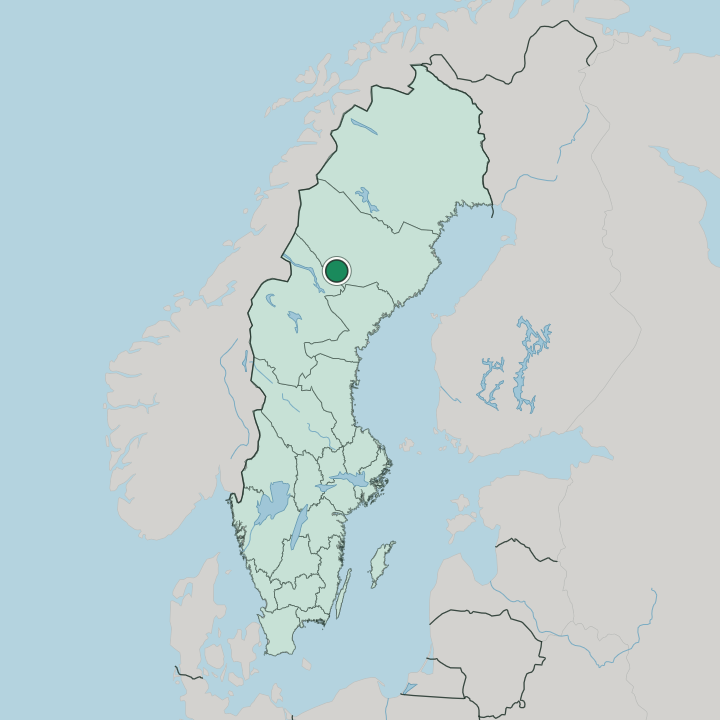 Map showing Dorotea — In Sweden
