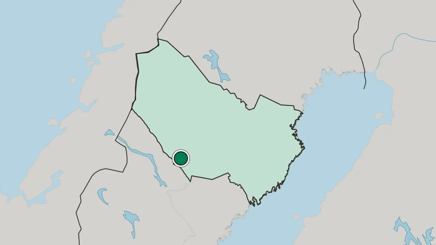Map of Dorotea in Sweden