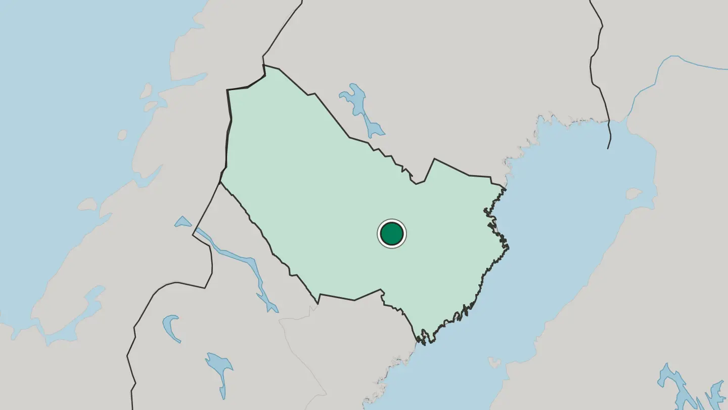 Map of Lycksele in Sweden