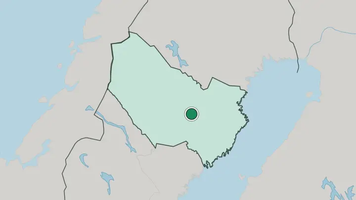 Map of Lycksele in Sweden