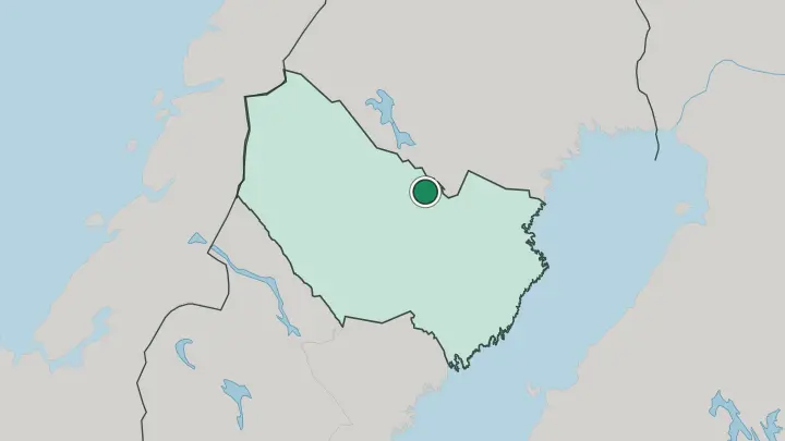 Map of Malå in Sweden