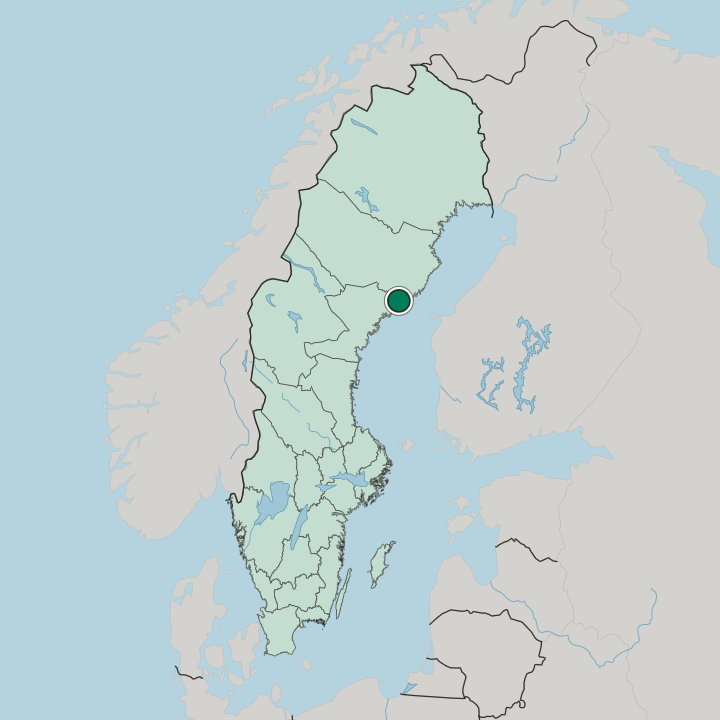 Map showing Nordmaling — In Sweden