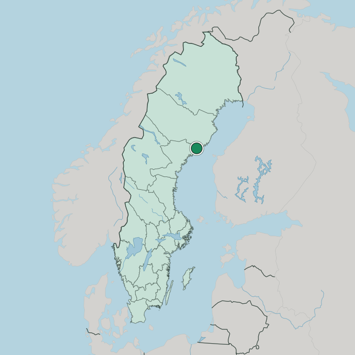 Map showing Nordmaling — In Sweden
